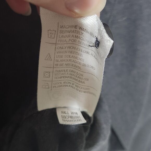 Coleman Mens Dark Gray Black Long Sleeve Button Down Shirt Size L Cotton Blend - Picture 8 of 10